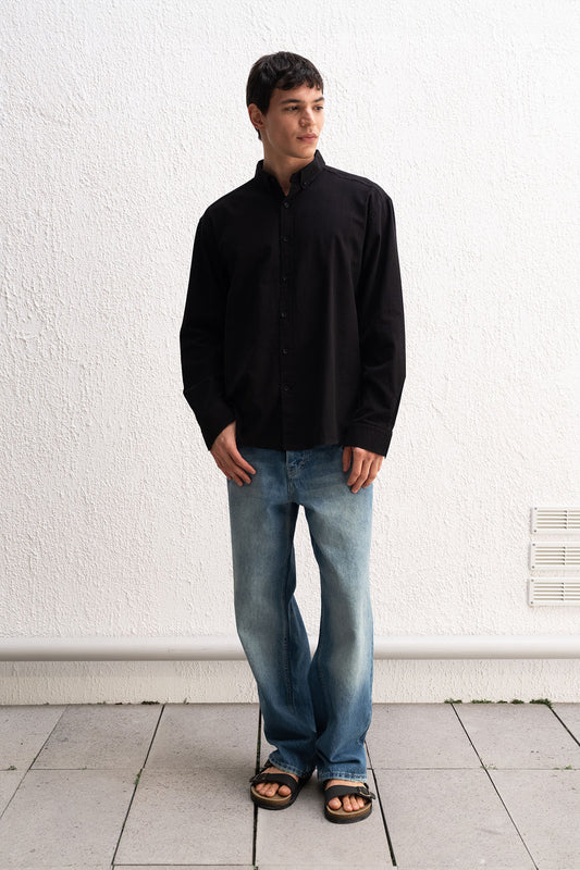 LINEN TYPE BASIC SHIRT