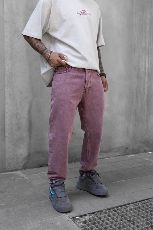 STONEWASHED PINK JEAN