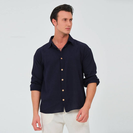 LINEN LONG SLEEVE SHIRT